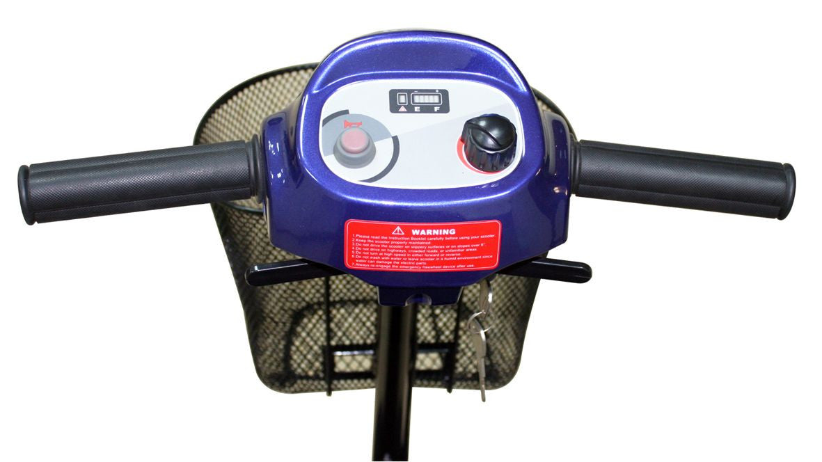Folding Four-Wheel Mobility Scooter Blue HS-295