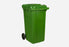 240L Plastic Mobile Trash Bin Solid Green