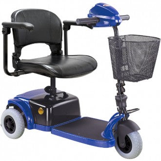 Compact Three Wheel Mobility Scooter Blue HS-125