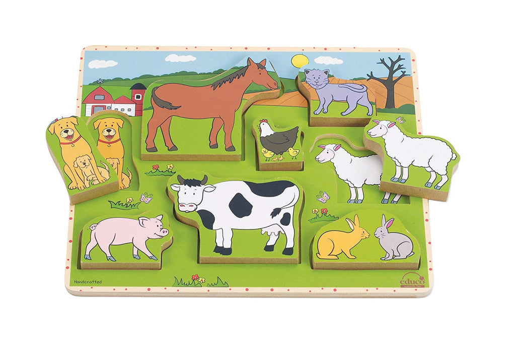 Farm Animals Stand Up Puzzle